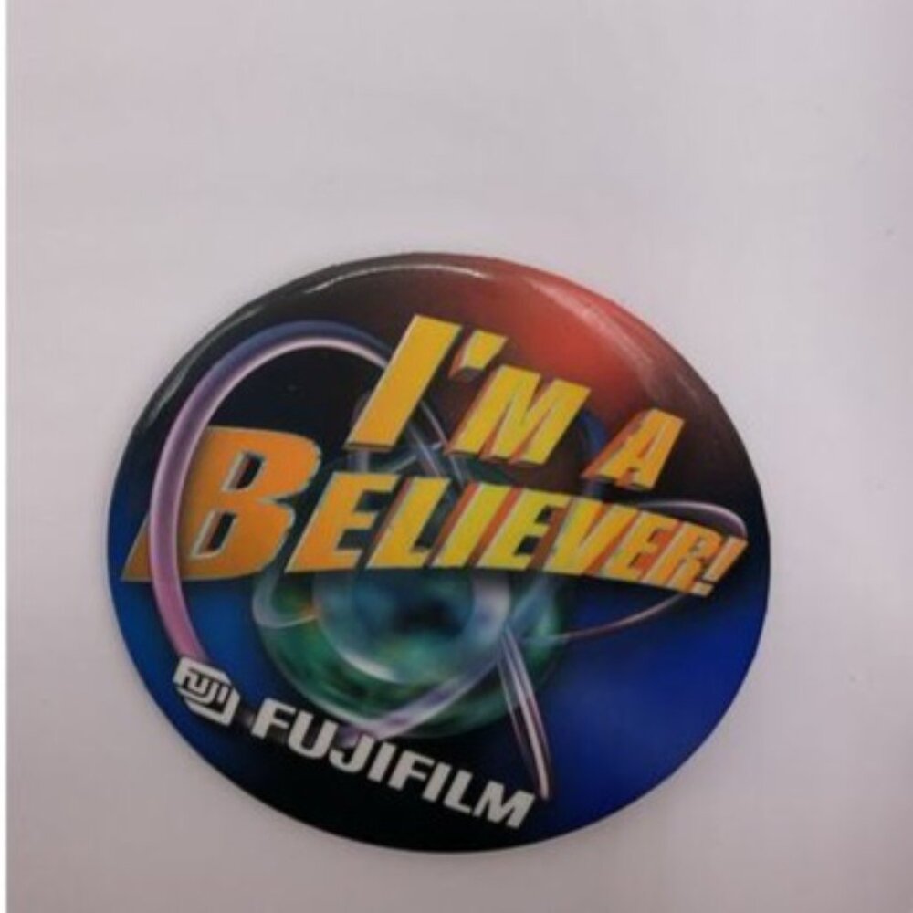 Fujifilm Im A Believer Promotional Button Pin